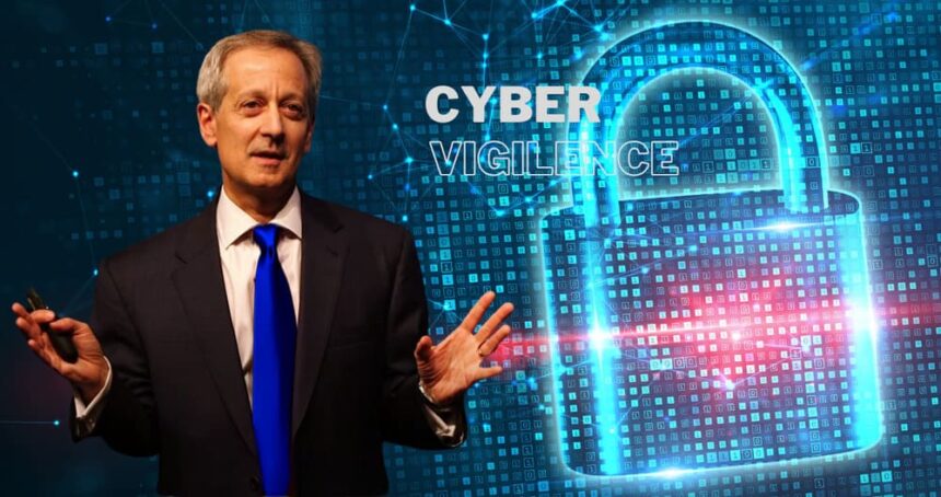 A graphic for an article about cyber intelligence