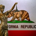 The flag of California