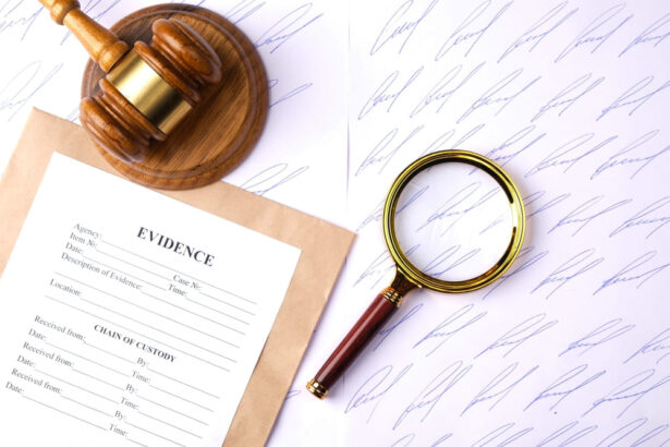 A magnifying glass on some signatures to show that this article is about a handwriting legal expert.