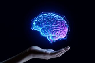 neurology expert witness holding brain