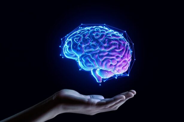 neurology expert witness holding brain