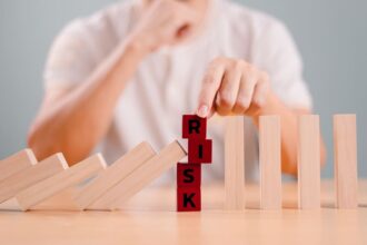 A risk expert carefully assessing risk