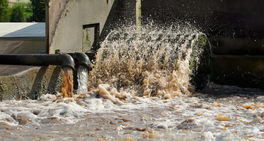 Forensic engineering expert analyzing wastewater treatment systems.