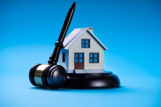 Real estate attorney in Glendale California reviewing contract with client