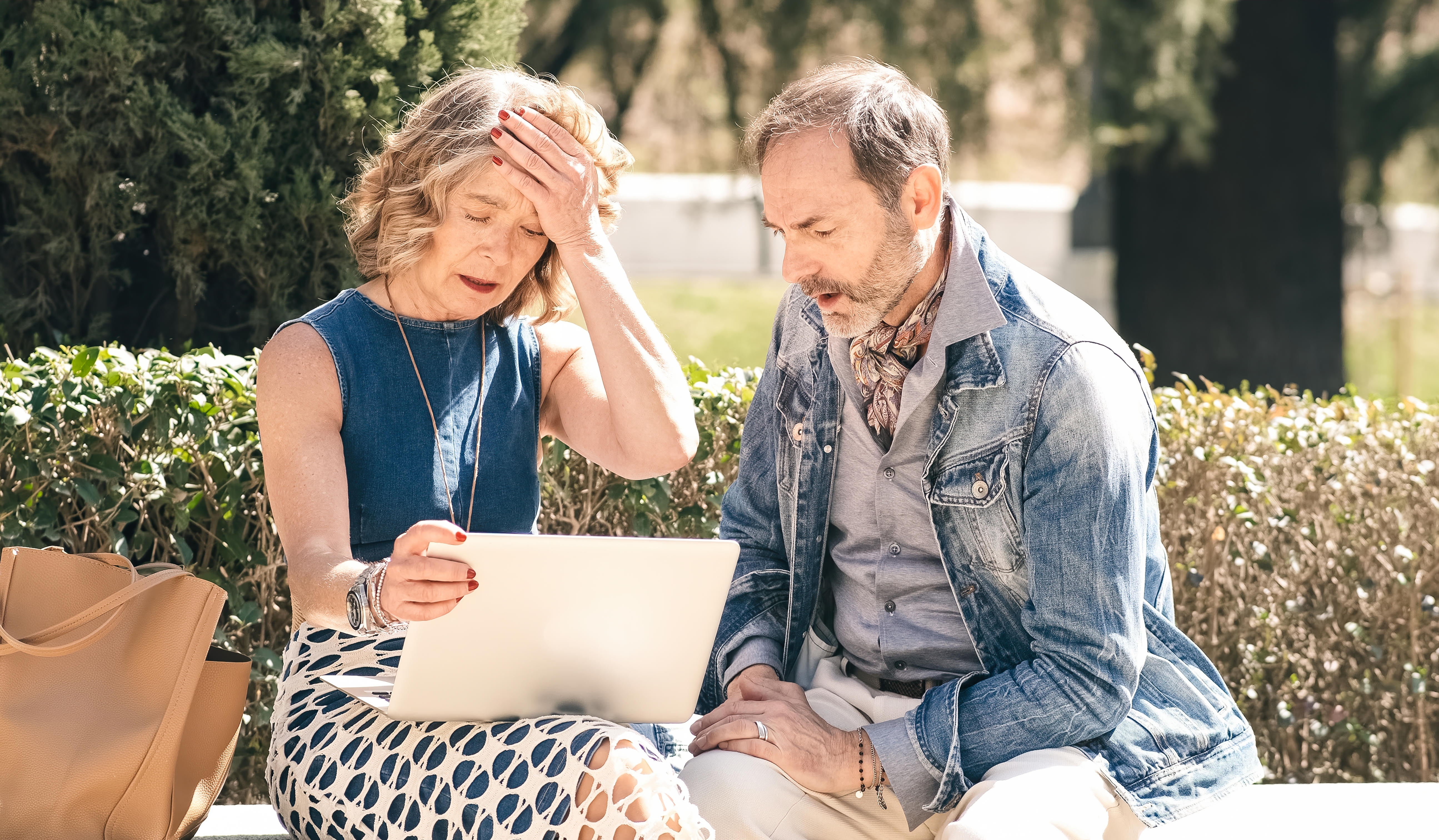 Elderly couple worried about their bills